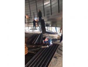 16米直徑高度25.米緊張施工中！